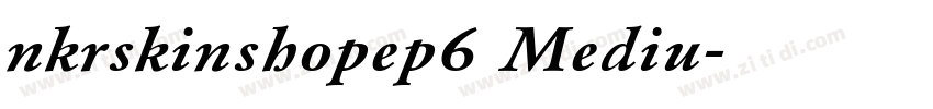 nkrskinshopep6 Mediu字体转换